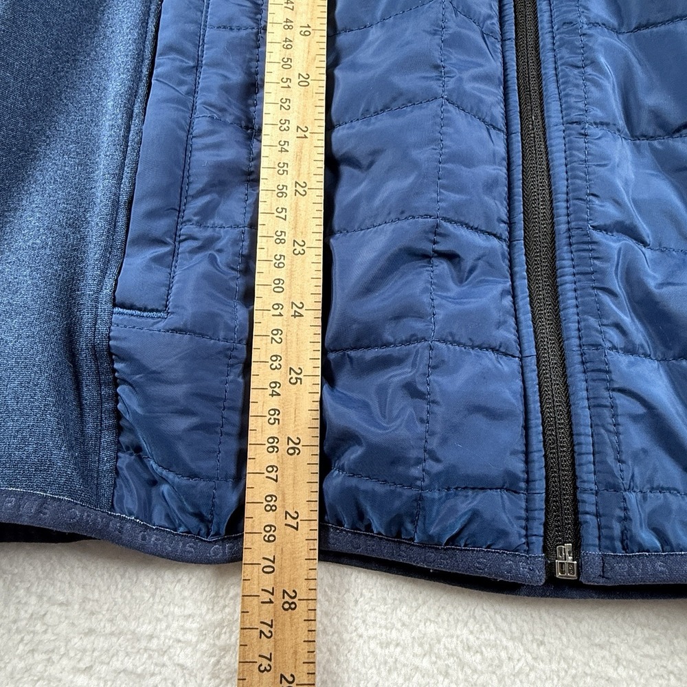 Orvis Mixed Media Quilted Classic‎ Collection Full Zip Blue Jacket Men's XL - Picture 7 of 8
